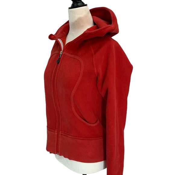 ♥️SOLD♥️Lululemon Red Scuba Hoodie EUC Size 6 - Picture 3 of 8